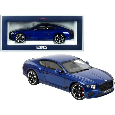 2018 Bentley Continental GT Sequin Blue Metallic 1/18 Diecast Model Car by Norev