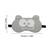 Unique Bargains Soft Cartoon Frightened Expression Sleep Mask 1 Pc - 4 of 4