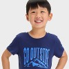 Toddler Boys' Go Outside Short Sleeve Graphic T-Shirt - Cat & Jack™ Blue - image 2 of 4