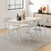 Folding Chairs Set of 4 - Metal Chairs, Hold Up to 350 Pounds, Foldable for Outside & Indoor Use - 2 of 4