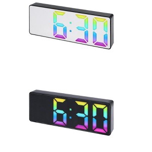 REGALWOVEN 2 Pcs Plastic Digital Corded Adjustable Electric Alarm Clock 6.3 x 2.4 x 1 inch - 1 of 4