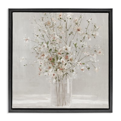 Stupell Industries Neutral Flower Vase Arrangement, 25" x 25"