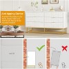 6 Drawer Dresser, Modern Dresser Chest with Wide Drawers and Metal Handles, Wood Storage Chest of Drawers for Bedroom, Living Room - 4 of 4