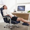 Rbied Ergonomic Office Chair Home Desk Chair with Retractable Footrest and Adjustable Backrest, Reclining Office Chair with Linkage Armrest - 2 of 4