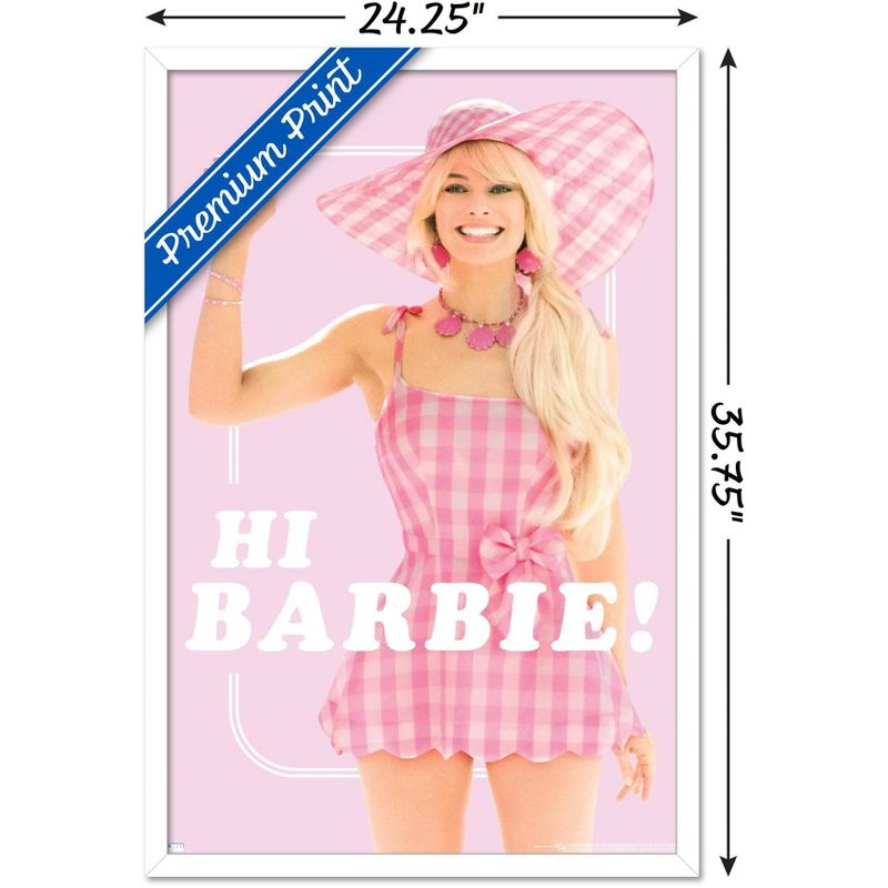 Trends International Mattel Barbie: The Movie - Hi Barbie Framed Wall Poster Prints, 3 of 7