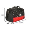 Disney Mickey Mouse Peek-A-Boo Black 20" Duffel Bag - 4 of 4