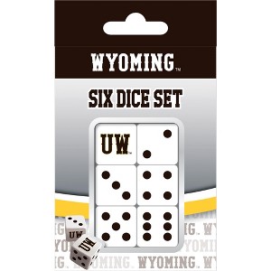 MasterPieces Officially Licensed NCAA Wyoming Cowboys - 6 Piece D6 Gaming Dice Set Ages 6 and Up - 1 of 4
