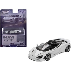McLaren 750S Spider Cirrus Gray Limited Edition 1/64 Diecast Model Car by Mini GT - 1 of 4