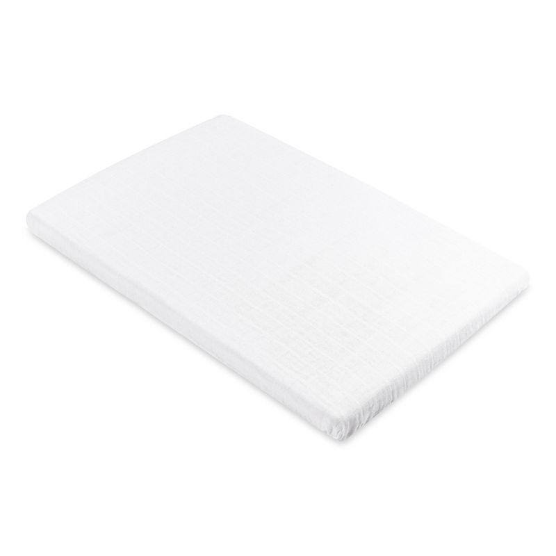 Babyletto Plain White Muslin All-Stages Bassinet Sheet, 3 of 8