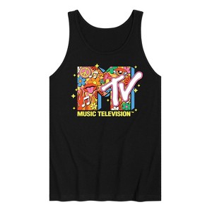 Men's - MTV - Logo Retro Collage Graphic Tank Top - 1 of 2