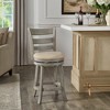 Inspire Q Hooper Counter Height Barstool Antique Gray Finish/Beige Linen - 2 of 3