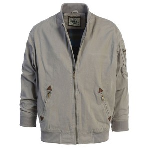 Gioberti Men's 100% Cotton Sportwear Full Zipper Twill Bomber Jacket - 1 of 3