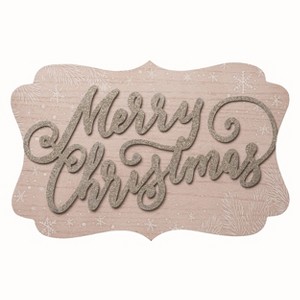 Transpac Wood 18 in. Cream Christmas Layered Elegant Wall Decor - 1 of 2
