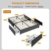 Platform Bed Frame, Fabric Upholstered with 4 Storage Drawers - 2 of 4