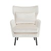 CAVINAS Luxury Wingback Velvet Accent Chair,Modern Arm Chair with Metal Legs and Pillow,Comfy Chairs for Reading Room,Bedroom,Living Room - 2 of 4