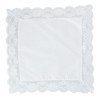 CTM Women's Bridal Dress Lace and Linen Handkerchief - 2 of 4