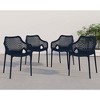 Meridian Furniture,Mykonos Outdoor Patio Dining Chair, Set of 4 - 2 of 4