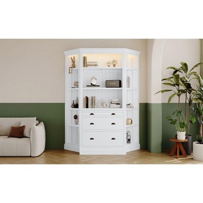 NicBex File Cabinet with Shelves,Office Cabinet with Adjustable Storage Shelves,Modern Vertical Storage Cabinet,Filing Cabinets for Home Office