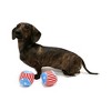 Midlee Star & Stripes 4th of July Dog Ball Toy 4" Pack of 2 (Large) - 2 of 4