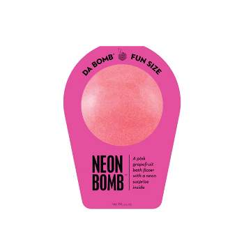 Da Bomb Bath Fizzers Neon Pink Grapefruit Bath Bomb - 3.5oz