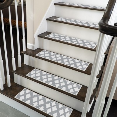 Sussexhome Floral Design 70 % Cotton Anti-slip Stair Treads, 9