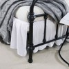 Queen Size Ruffled Bed Skirt, 16 Drop, White, Split Corners 60 X 80 Inches - 4 of 4