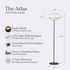 Brightech Atlas Modern (Includes LED Light Bulb) Floor Lamp Matte Black - 3 of 4
