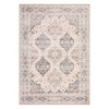 Retro irregular medallion pattern area rug – washable, ultra-thin, non-slip. Great for living rooms, dining spaces, bedrooms and offices. - 2 of 4