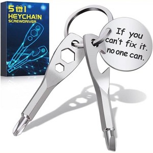DOMETOUR Stocking Stuffers 5 In 1 Keychain Tools for Christmas Birthday Cool Gadgets Flathead Bottle Opener Gifts Ideas - 1 of 4