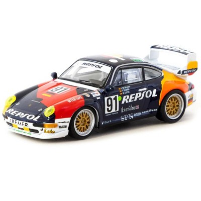 Porsche 911 GT2 #91 "24 Hours of Le Mans" (1995) "Collab64" Series 1/64 Diecast Model Car by Schuco & Tarmac Works