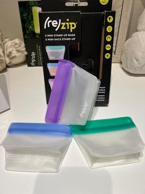 re)zip Reusable Leak-proof Food Storage Bag Kit - Snack & Lunch - Clear -  5ct : Target