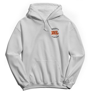 National Lampoon Men's Lampoon Lc Logo Orange Father'S Day Father'S Day Front And Back Print Long Sleeve Graphic Cotton Sweatshirt Hoodie - 1 of 4