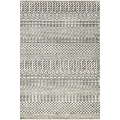 Nuloom Lavender Geometric Fringe Indoor Area Rug