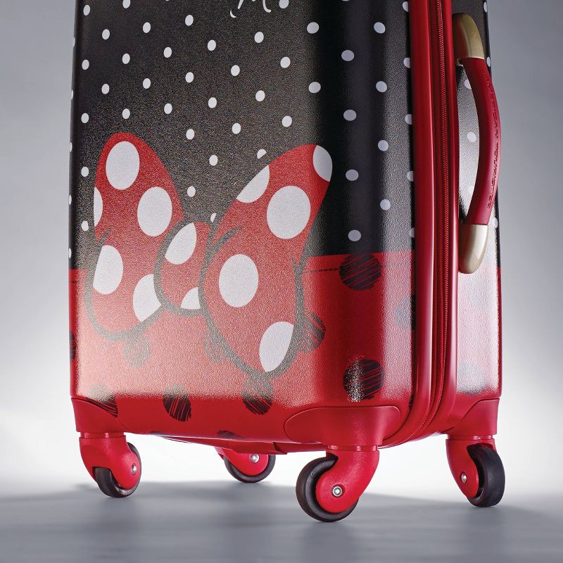 American Tourister Minnie Mouse Bow Hardside Large Checked Spinner Suitcase - Red, 3 of 8