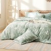 Cozy Comfort Beige Queen Comforter Set - 7 Pieces Floral Bedding Sets Queen Bed in a Bag with Botanical Flowers Comforter, Sheets, Pillowcases & Shams - 2 of 4