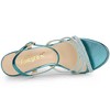 Allegra K Women's Ankle Strap Open Toe Rhinestone Kitten Heel Sandals - 4 of 4