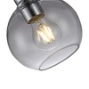 Chloe Lighting Strang Transitional 1 Light Chrome Semi-Flush Ceiling Fixture 6" Wide - 2 of 4