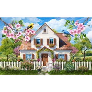 Briarwood Lane Doormat 30x18 Indoor Outdoor Church in Spring For Spring Doormat - 1 of 4