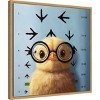 Amanti Art 22"x22" Four Eyes Chick II by Lucia Heffernan Framed Canvas Wall Art - 2 of 4