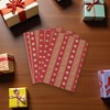Unique Bargains Gift Wrap Paper Christmas Yellow Kraft 27.56"x19.69" 5 Pcs - 2 of 4