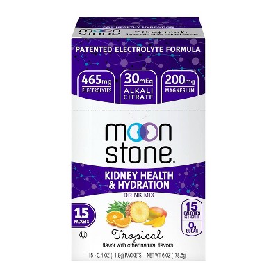 Moonstone Kidney Health Drink Mix - Tropical - 15ct/6oz