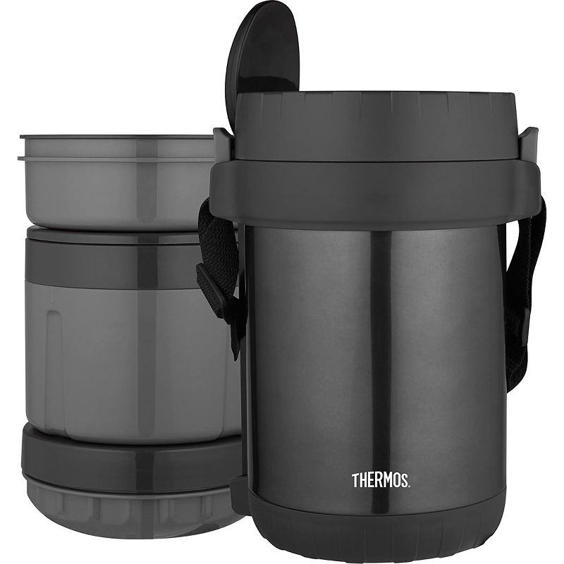 Thermos Vacuum Insulated All-In-One Meal Carrier with Spoon - Stainless Steel, 2 of 3