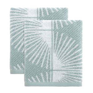 Nicole Miller Kendall Oasis 2-Pack Hand Towel Set - 1 of 4