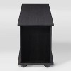 Bakersfield TV Stand for TVs up to 80" Black - CorLiving: Contemporary Console, Open Shelves, Cable Management - 4 of 4