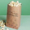 Big Dot of Happiness Thanks for Popping By Popcorn Bags, Party Favor Snack Treats, Free-Standing Individual Kraft Brown Paper Bags - 25 Count - 2 of 4