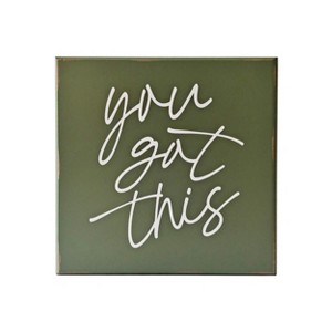 VIP Wood 9.5 in. Green You Got This Wall Plaque - 1 of 2