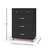 Child Craft SOHO 4 Drawer Chest for Nursery or Bedroom, Plenty of Storage, Anti-Tip Kit Included to Prevent Tipping, Non-Toxic, Baby Safe Finish - 2 of 4