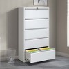 ACEPANO 64.1 in. H Metal Lateral File Cabinet with Lock & 5 Drawers for Office & Home-White - 2 of 4