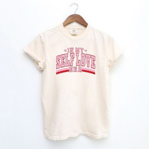 Simply Sage Market Women's In My Self Love Era Short Sleeve Garment Dyed Tee - 1 of 3