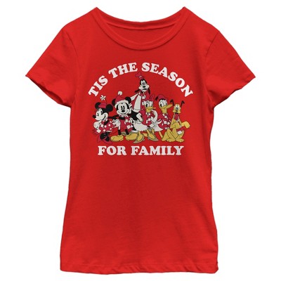 Girl's Mickey & Friends Season For Family T-Shirt